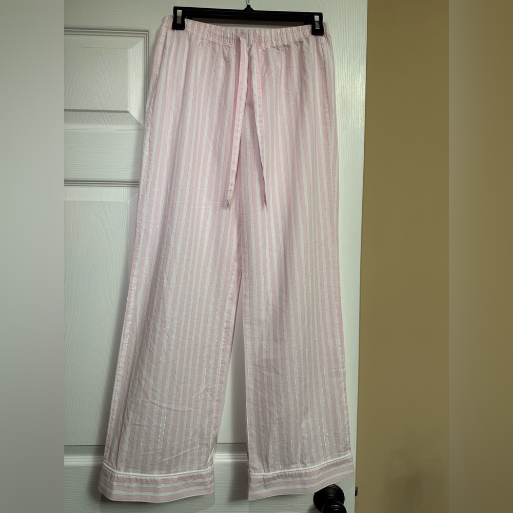 Victoria’s Secret Pink /silver Striped Pajama Pants
